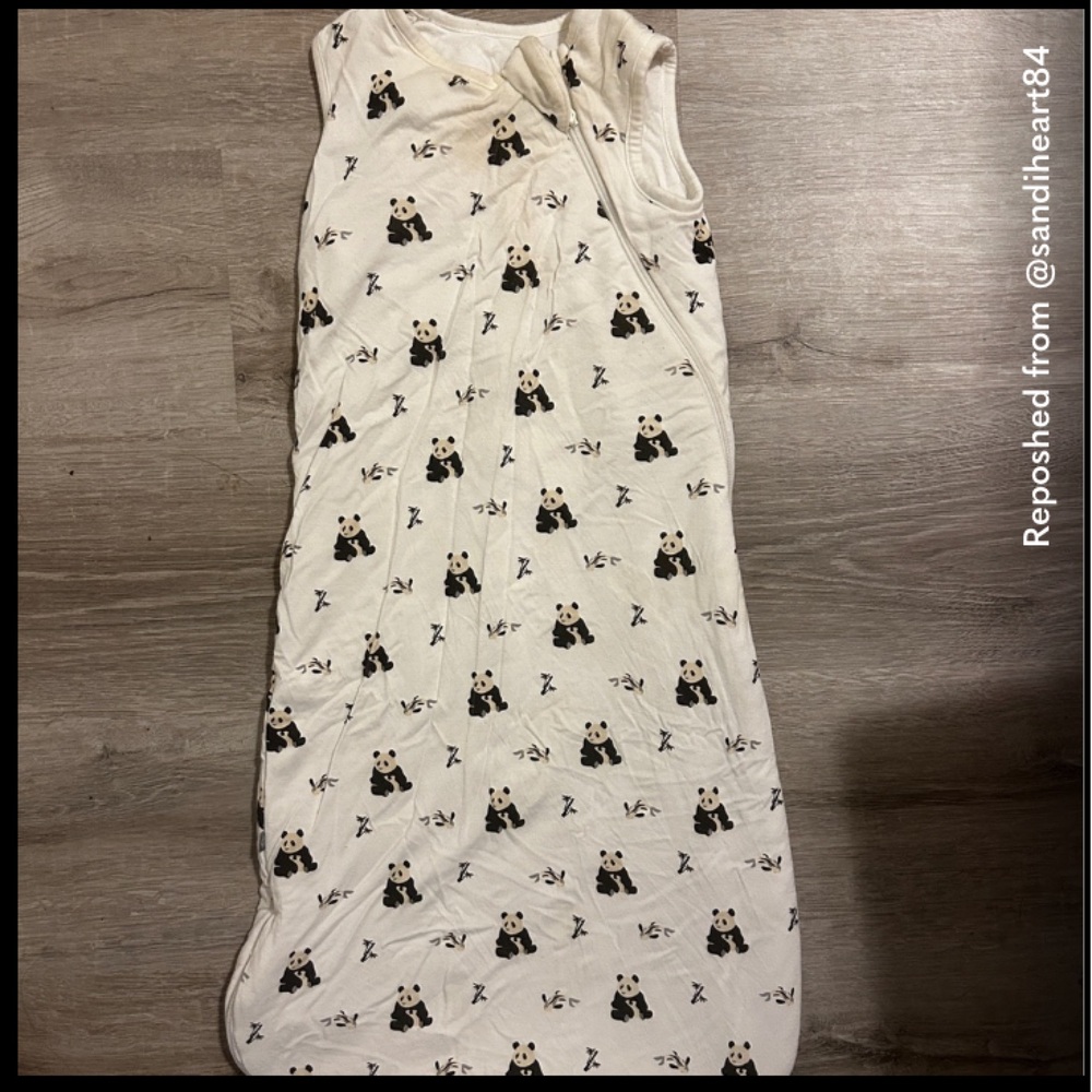 Kyte BABY Panda Sleep Sack - Cream and Black